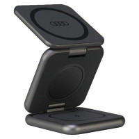 Audi Big Logo foldable inductive charger 3in1 0 - gray