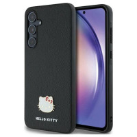 Hello Kitty Metal Logo Kitty Head case for Samsung Galaxy A55 - black