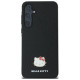 Hello Kitty Metal Logo Kitty Head case for Samsung Galaxy A55 - black