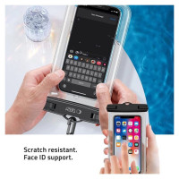 Tech-Protect UWC7 waterproof case universal for smartphones up to 6.9" - black