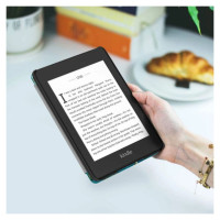 Tech-Protect SmartCase for Kindle Paperwhite V / 5 / Signature Edition - Blue with Sakura Flowers