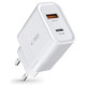 Tech-Protect C30W charger USB-C PD 30W / USB-A QC 3.0 - white