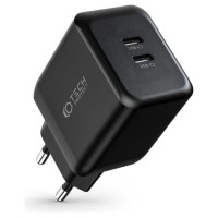 Tech-Protect C35W-2 charger, 2x USB-C PD 35W - black