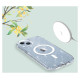 Tech-Protect FlexAir Hybrid MagSafe iPhone 13/14 Case - Clear Glitter