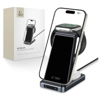 Tech-Protect QI15W-A26 Inductive Charger 15W 3in1 for Smartphone / Headphones / Apple Watch - Black
