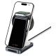 Tech-Protect QI15W-A26 Inductive Charger 15W 3in1 for Smartphone / Headphones / Apple Watch - Black