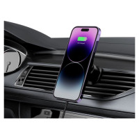 Tech-Protect MM15W-V1 Car Phone Holder with MagSafe 15W Inductive Charger for Air Vent - Black
