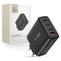 Tech-Protect NC100W-GAN charger network GaN 3x USB-C PD 100W / USB-A QC 3.0 - black