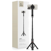 Tech-Protect L04S Bluetooth Selfie Stick with Tripod up to 95cm and 360 Head - Black
