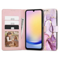 Tech-Protect Wallet Case for Samsung Galaxy A25 5G - Pink Marble