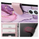 Tech-Protect Wallet Case for Samsung Galaxy A25 5G - Pink Marble