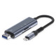 Tech-Protect UltraBoost SD/micro SD Card Reader with Lightning /USB-A Connector - Gray