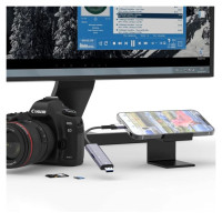 Tech-Protect UltraBoost SD/micro SD Card Reader with Lightning /USB-A Connector - Gray