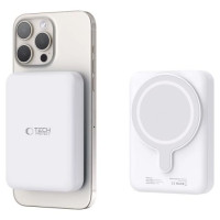 Tech-Protect LifeMag PB11 Powerbank with MagSafe 10000mAh 15W USB-C port - white + USB-C cable