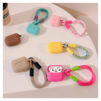 Tech-Protect Silicone Rope Case for Apple AirPods Pro 1/2 - Light Brown