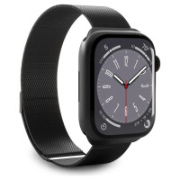 Puro Milanese Stainless Steel Apple Watch Band 38/40/41mm - Black