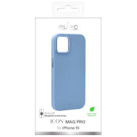 Puro Icon Mag Pro MagSafe Silicone Case for iPhone 15 - Light Blue