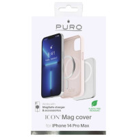Puro Icon Mag MagSafe Silicone Case for iPhone 14 Pro Max - Pink