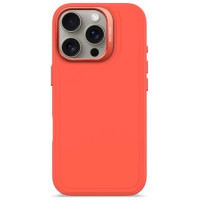 Decoded AntiMicrobial Silicone Stacks Backcover with MagSafe for iPhone 16 Pro - Orange