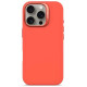Decoded AntiMicrobial Silicone Stacks Backcover with MagSafe for iPhone 16 Pro - Orange