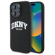Dkny Silicone White Printed Logo MagSafe iPhone 16 Pro Case - Black