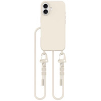 Tech-Protect MagNecklace MagSafe Case with Lanyard for iPhone 16 - Beige