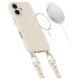 Tech-Protect MagNecklace MagSafe Case with Lanyard for iPhone 16 - Beige