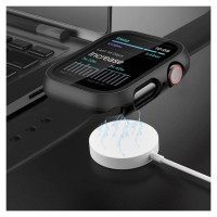 Tech-Protect Defense360 Tempered Glass Case for Apple Watch 10 (46mm) - Black