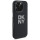 Dkny Liquid Silicone Metal Logo iPhone 16 Pro Max Case - Black