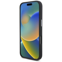 Dkny Liquid Silicone Metal Logo iPhone 16 Pro Max Case - Black