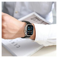 Tech-Protect Nylon Stripe Strap for Apple Watch 6 / 7 / 8 / 9 / 10 / SE / Ultra 1 / 2 (44 / 45 / 46 / 49 MM) - Gray