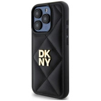 Dkny Quilted Stack Logo iPhone 15 Pro Case - Black