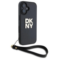 Dkny Wrist Strap Stock Logo iPhone 16 Case - Black