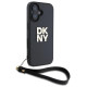 Dkny Wrist Strap Stock Logo iPhone 16 Case - Black