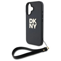 Dkny Wrist Strap Stock Logo iPhone 16 Case - Black