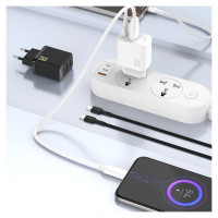 Dudao A27 25W GaN USB-C Wall Charger - Black