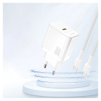 Dudao A27P 30W PD GaN USB-C Wall Charger - White