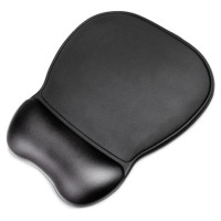Wozinsky Ergonomic Mouse Pad and Wrist Rest Gel Eco Leather Large Anti-Slip - Black