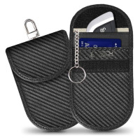 Tech-Protect KLR100 RFID Blocking Car Key Case - Black - Carbon