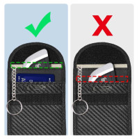 Tech-Protect KLR100 RFID Blocking Car Key Case - Black - Carbon