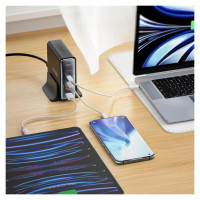 Tech-Protect DC80W-GAN 6-PORT PD80W/QC3.0 Charging Station - Black
