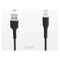 SBS LTHL200 USB-A - Micro-USB Cable 1m - Black