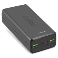 SBS Powerbank SBS TTBB30000PD20K 30000 mAh 2 x USB-C 2 x USB-A - black