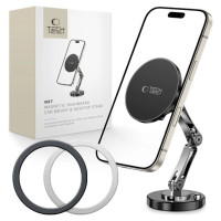 Tech-Protect N57 Magnetic MagSafe Car/Desk Mount - Black