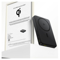 Baseus Airpow II 10000mAh Qi2 Power Bank with MagSafe 22.5W with Baseus Simple Series USB-C Cable - USB-C 20V/3A (30cm) - Black
