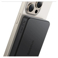 Baseus Airpow II 10000mAh Qi2 Power Bank with MagSafe 22.5W with Baseus Simple Series USB-C Cable - USB-C 20V/3A (30cm) - Black