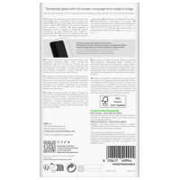 Puro Frame Tempered Glass with Black Frame for Samsung Galaxy S25 Ultra