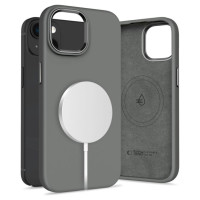 Tech-Protect Silicone PUZ MagSafe iPhone 15 Case - Gray