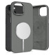 Tech-Protect Silicone PUZ MagSafe iPhone 15 Case - Gray