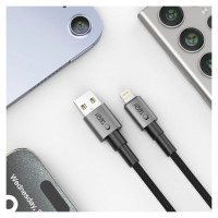 Tech-Protect UltraBoost DNA USB-A / Lightning cable 15W/2.4A 100 cm - gray